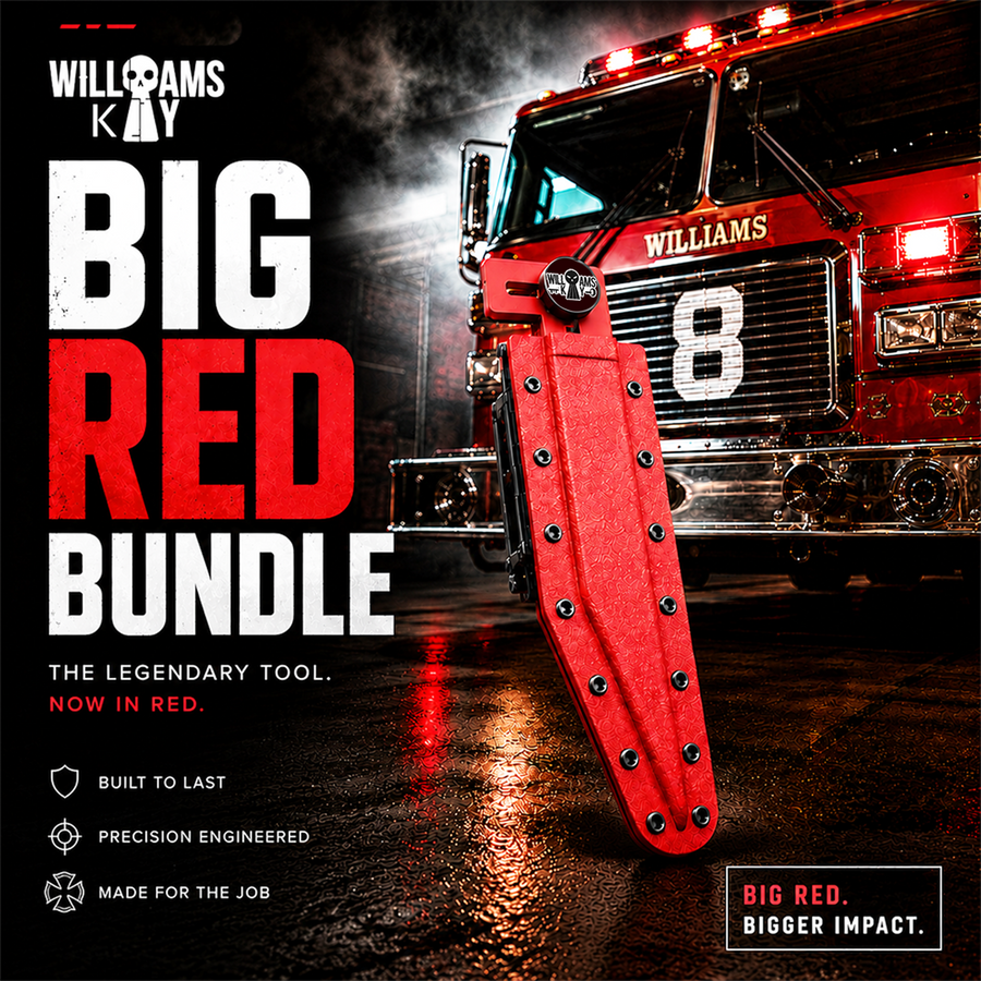 BIG RED BUNDLE — Williams Key firefighter soft entry tool kit