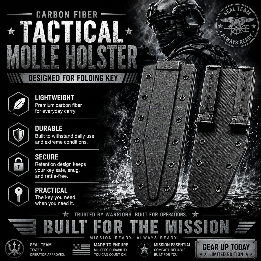 Black CF Molle Holster — accessories